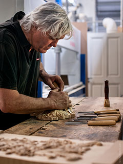 Bruno Bertoli Bruno Bertoli dans son atelier