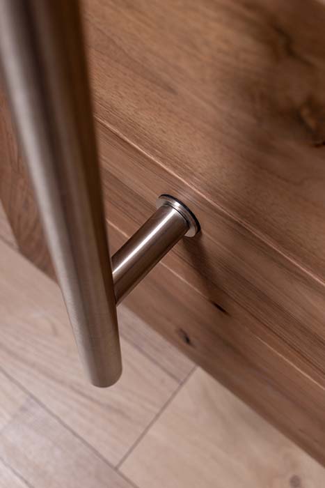 poignee porte pivotante noyer Bertoli