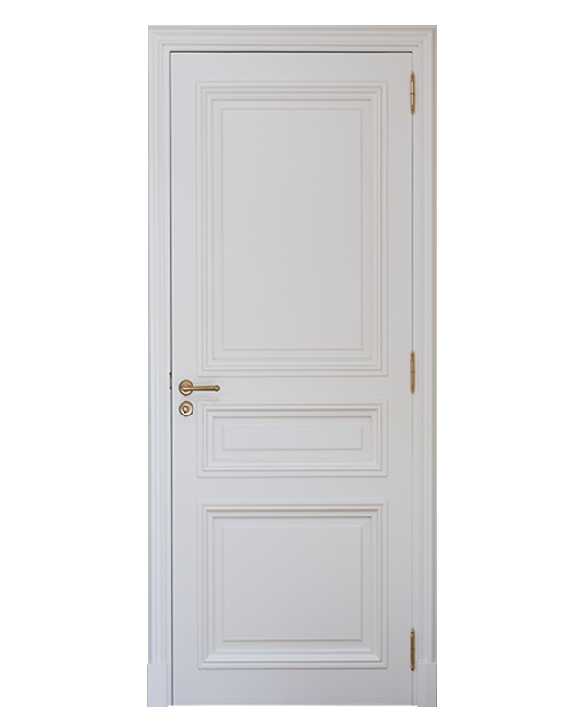 Porte HAUSSMANIENNE 3 panneaux Atelier Bertoli Portes et